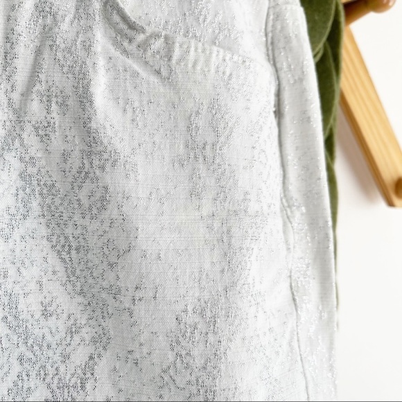 7 For All Mankind Silver Snake Embossed Jeans - Picture 3 of 9